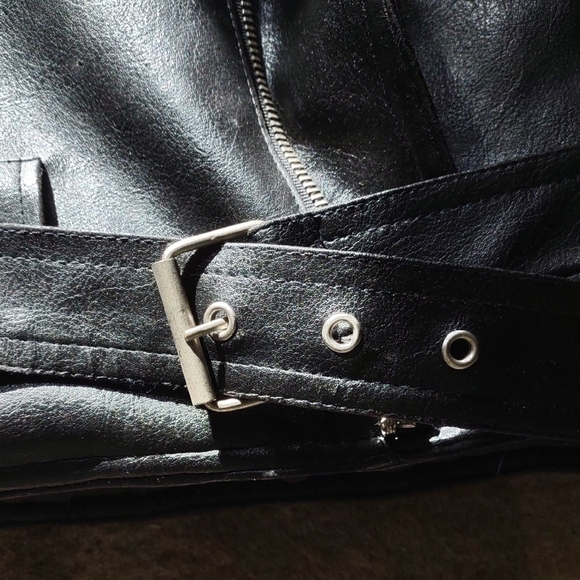 Harley-Davidson Black Biker Jacket / Boys Size 5 / Black Motorcycle Jacket - Picture 3 of 13